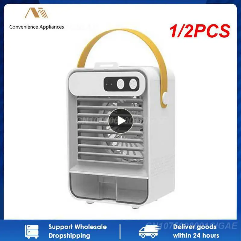 

1/2PCS Air Conditioner Portable Mini Fan USB Spray Type Water Cooling Fan Desktop Air Cooler Freestanding Air Conditioner Room