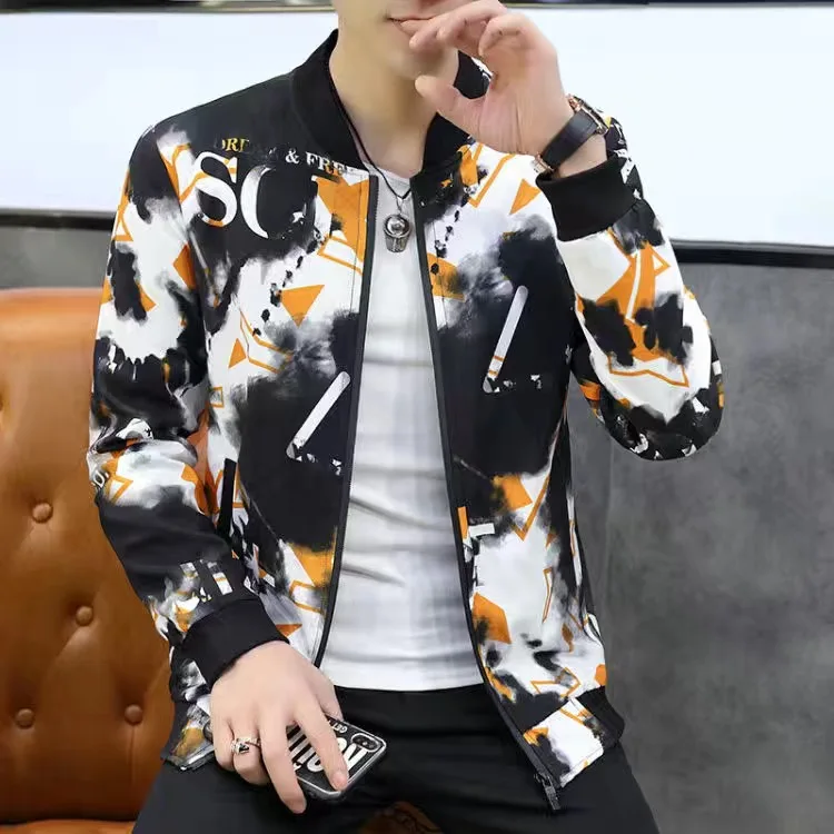 

Мужская повседневная куртка на молнии, дизайнерская брендовая клетчатая куртка с Бейсбольным воротником, одежда для осени