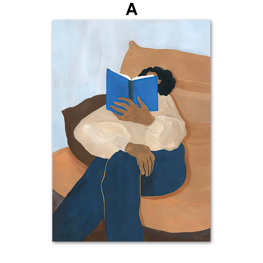 

Абстрактная картина "Синяя полосатая девушка"