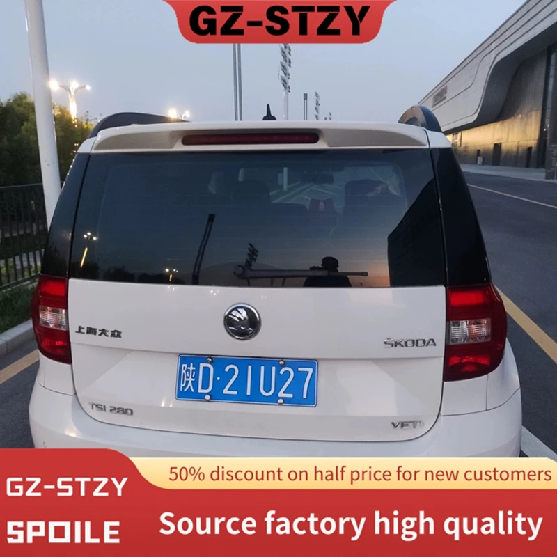 

Спойлер для Skoda Yeti 2013 2014 2015 2016 2017, АБС-пластик, неокрашенный грунтовка, задний багажник, багажник, крыло, спойлер, Стайлинг автомобиля