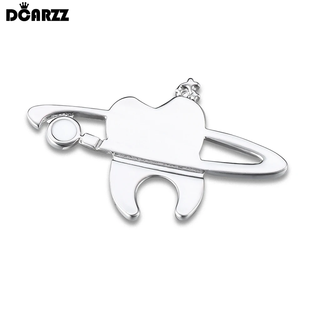 

DCARZZ Planet Tooth Brooch Pin Dental Dentist Medical Jewelry Lapel Backpack Collar Corsage Teeth Badge for Doctor Nurse