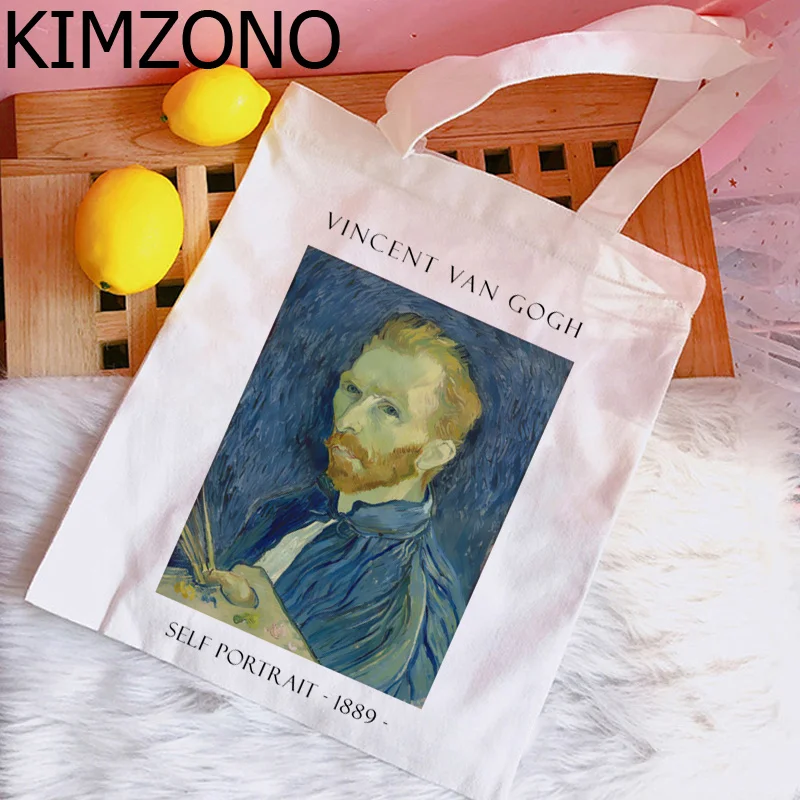 

Сумка для покупок Van Gogh, хлопчатобумажная сумка для покупок, сумка для покупок, плетеная Сумка, шоппер