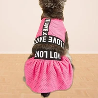 puppy dress lovely thin breathable summer dog two legged clothes for outdoor pet dress pet dress