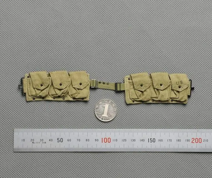 

J4-7-1 1/6 Scale WWII U.S. Army BAR Bullet Belt Model for 12" Figure Doll Toys