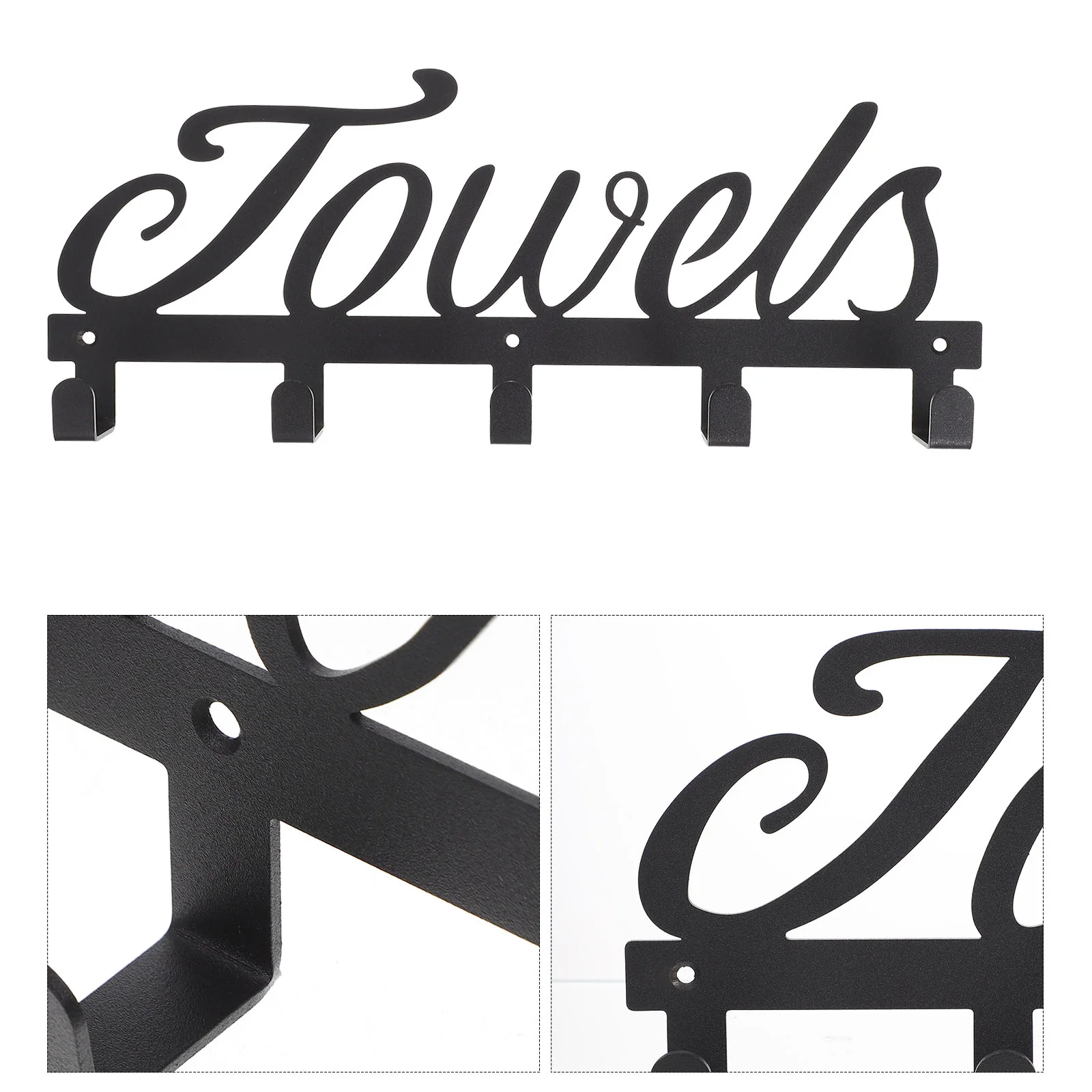 

Wall Hooks Rack Coat Towel Hanger Key Hook Entryway Adhesive Hangers Metal Bathroom Robe Decoration Kitchenware Holder