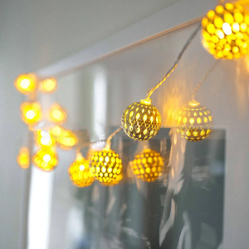 

3 Meter 20 Lights Warm White Holiday USB Weddinng Decorative Out Led Ball Birthday String Lights Fairy