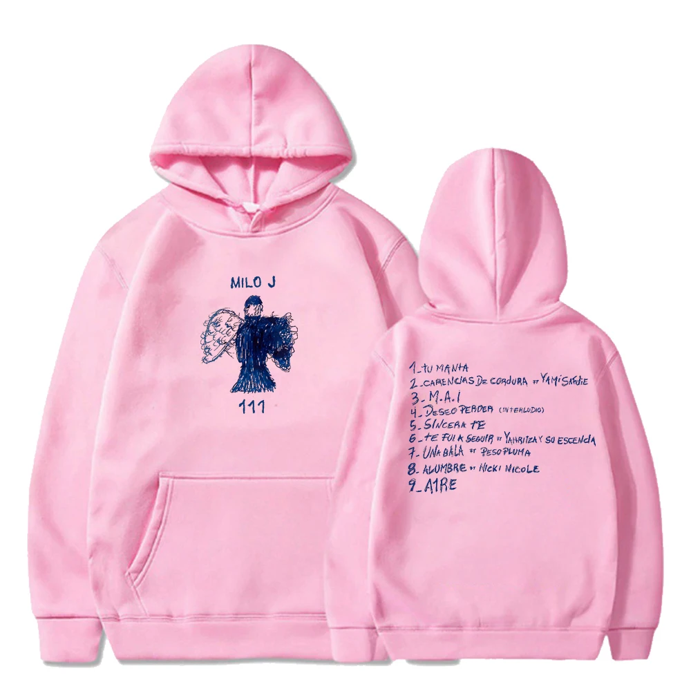 Толстовка с капюшоном для альбома Milo J 111 поп-певица унисекс уличная одежда
