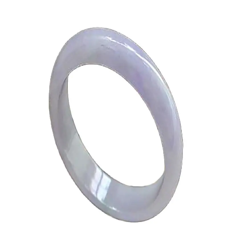 Браслет из Мьянмы со льдом фиолетового нефрита Изумрудный ярко-фиолетовый