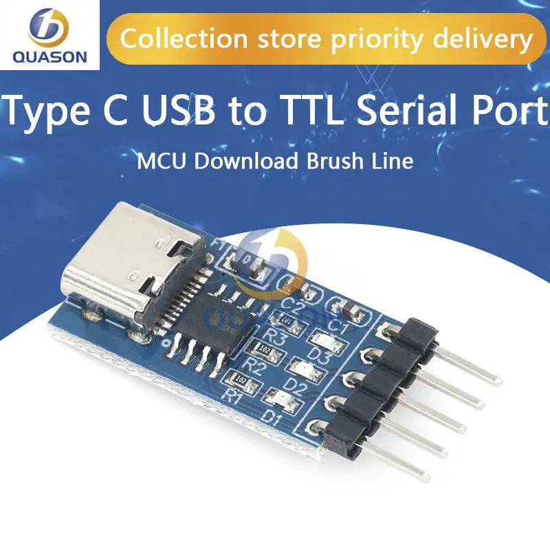 Тип C USB к TTL последовательный порт ch340n модуль обновления MCU загрузки кисти линии