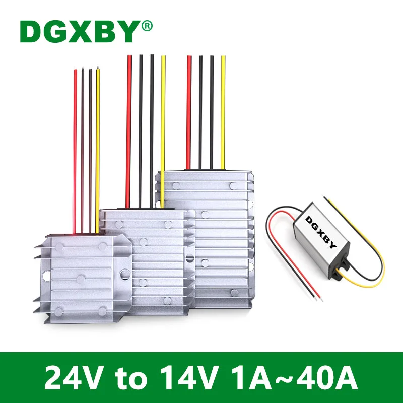 

24V to 13.8V 1A 3A 5A 10A 15A 20A 30A 40A step-down converter 18-40V drop 14V power module 24V to 13.9V DC regulator