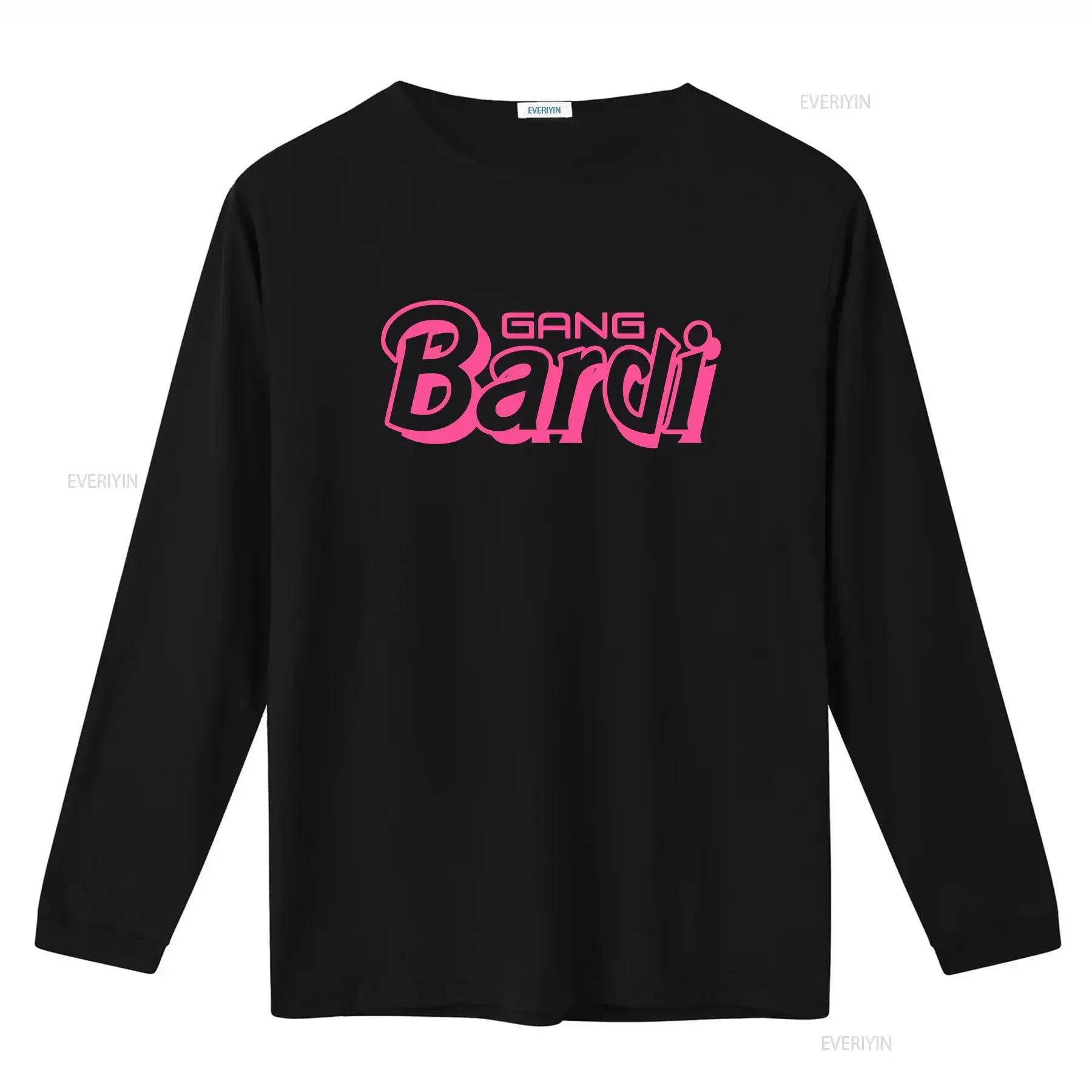 Фото Футболка Cardi B Bardi Gang в стиле хип-хоп, женская, латиноамериканская, винтажная, с эффектом потертости, модная, с графическим принтом, стильная, дышащая, дизайнерская одежда, универсальная. №3