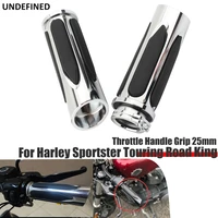 throttle handle grip 25mm for harley sportster touring road king dyna fatboy softail slim motorcycle hand grips soft touch cable