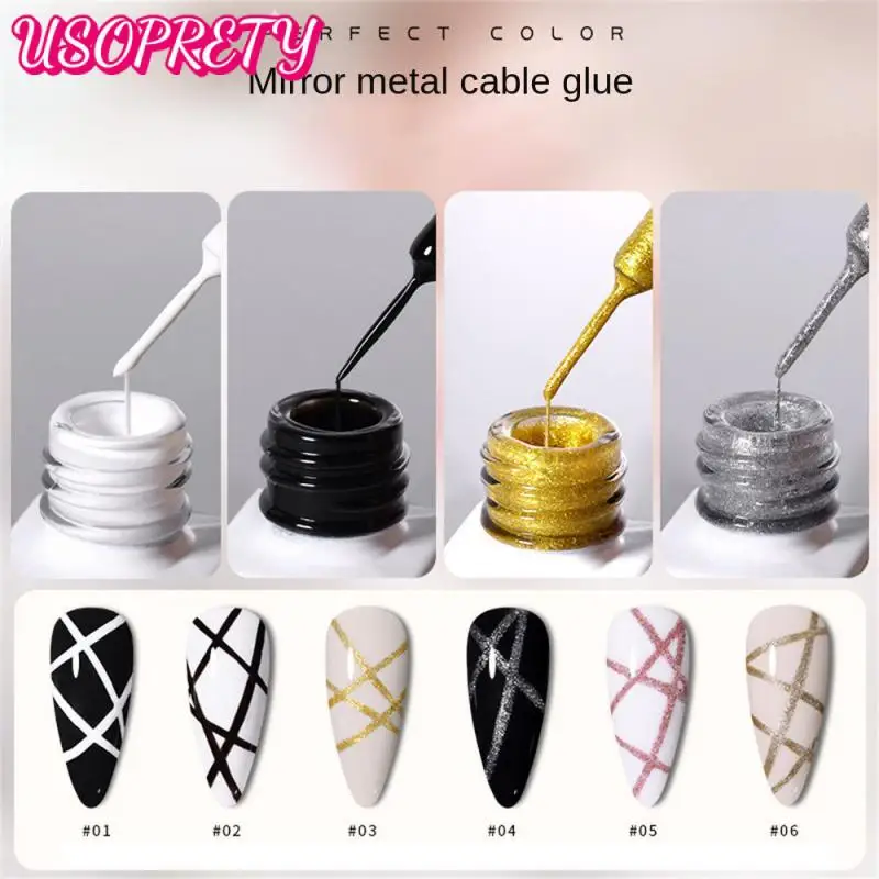 

Nail Polish Mirror Metal Glue Professionals Metal Cable Gel Nail Cable Glue Platinum Glue Fine Flash Painted