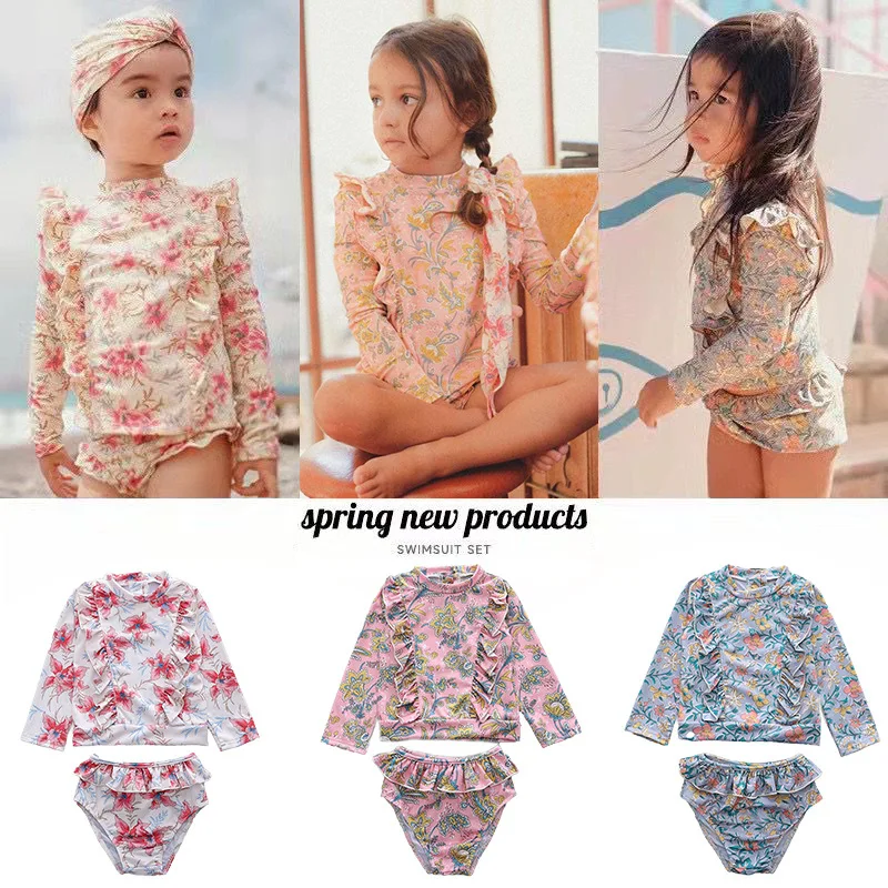 

Платье-пачка для девочек, купальники, блестящий дизайн, детская пляжная одежда с купальником, размер 100-140, летние пляжные костюмы для малень...