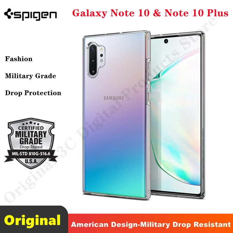 

For Samsung Galaxy Note 10 / Note 10 Plus Transparent Case | Spigen® [ Liquid Crystal ] Clear Soft TPU Cover