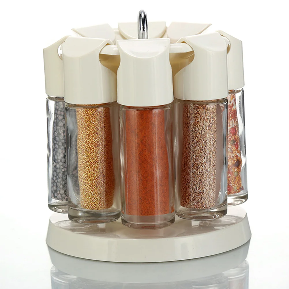

1 Set 360-Degree Rotating Kitchen Barbecue Seasoning Bottles Cruets