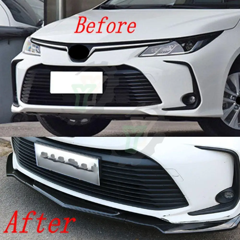 Для Toyota Corolla 2019 2020 2021 автомобильные аксессуары передний бампер спойлер сплиттер