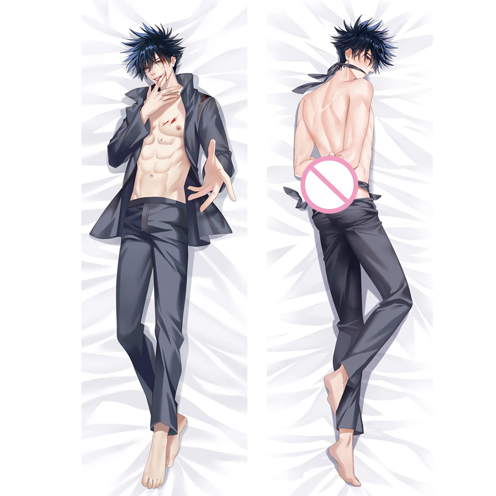 

Jujutsu Kaisen Fushiguro Megumi Hugging Body Pillowcase Anime Cosplay Dakimkaura pillow Case Cover X'mas Gifts Japanese
