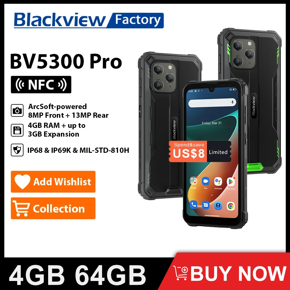 Смартфон Blackview BV5300 Pro 4/64ГБ global