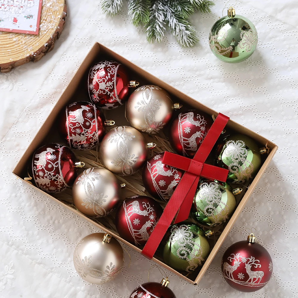 12/16 шт. 6/8 см Рождественские шары безделушка Рождественская елка подвесное