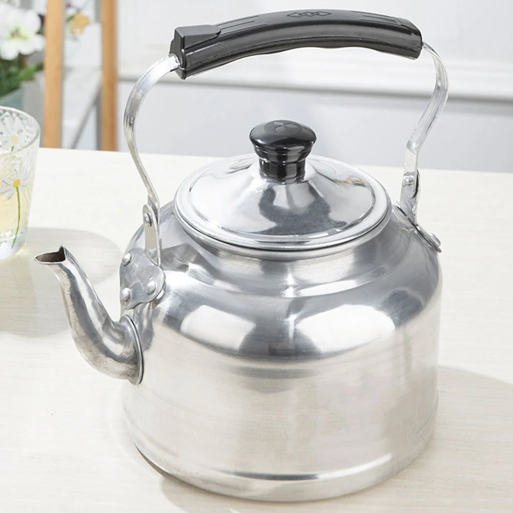 

Tea Pot Handle Teapot Aluminum Camping Kettle Stainless Steel Household Travel Reliable