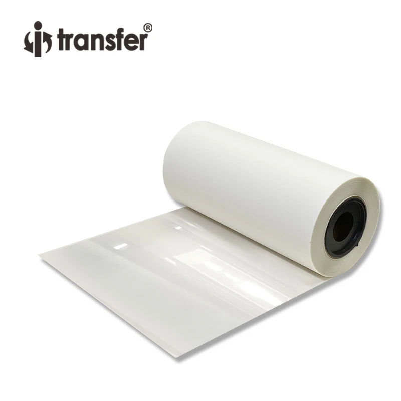 Roll PET Film 30cmx100m Direct Transfer Printing Paper T shirts Fabric DTF Printer Heat Transfer PET Film Rolls DTF images - 6