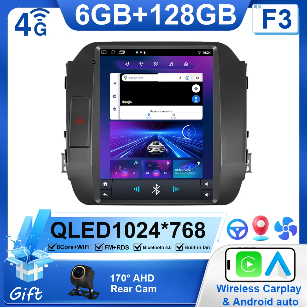 

9,7-дюймовый автомобильный радиоприемник Carplay для Kia Sportage 3 SL 2010-2016, мультимедийный плеер 2 din, GPS, авто стерео DVD 2din