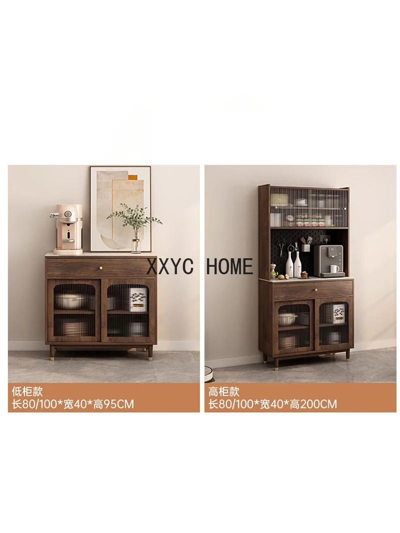 Винный шкаф в стиле ретро винный из твердой древесины буфет для хранения