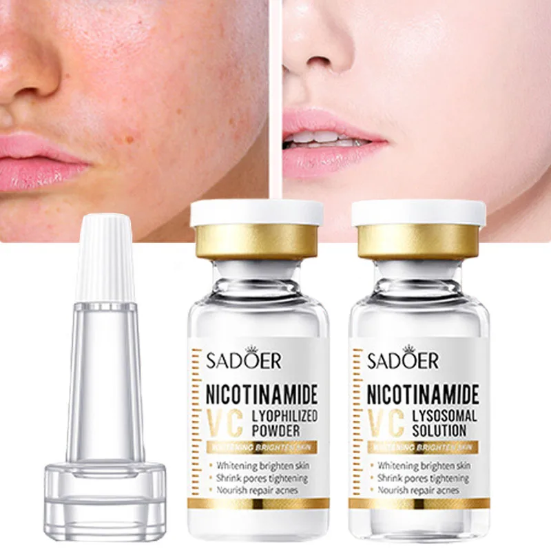 

Anti-Aging Freeze-Dried Powder Face Serum Niacinamide Vitamin C Whitening Shrink Pores Acne Removal Hydrating Brighten Skin Care