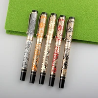 jinhao 5000 vintage dragon metal carving pen for business rollerball pen gel ink pen office accessories