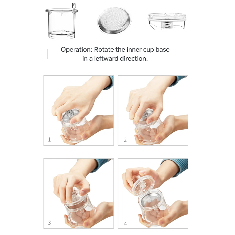 Стеклянный чайный набор KAMJOVE чайник с одной кнопкой художественная чайная чашка