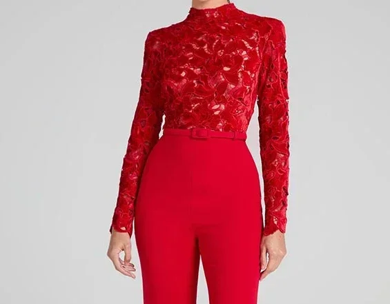 Женский осенне-зимний новый комбинезон с длинными рукавами и поясом