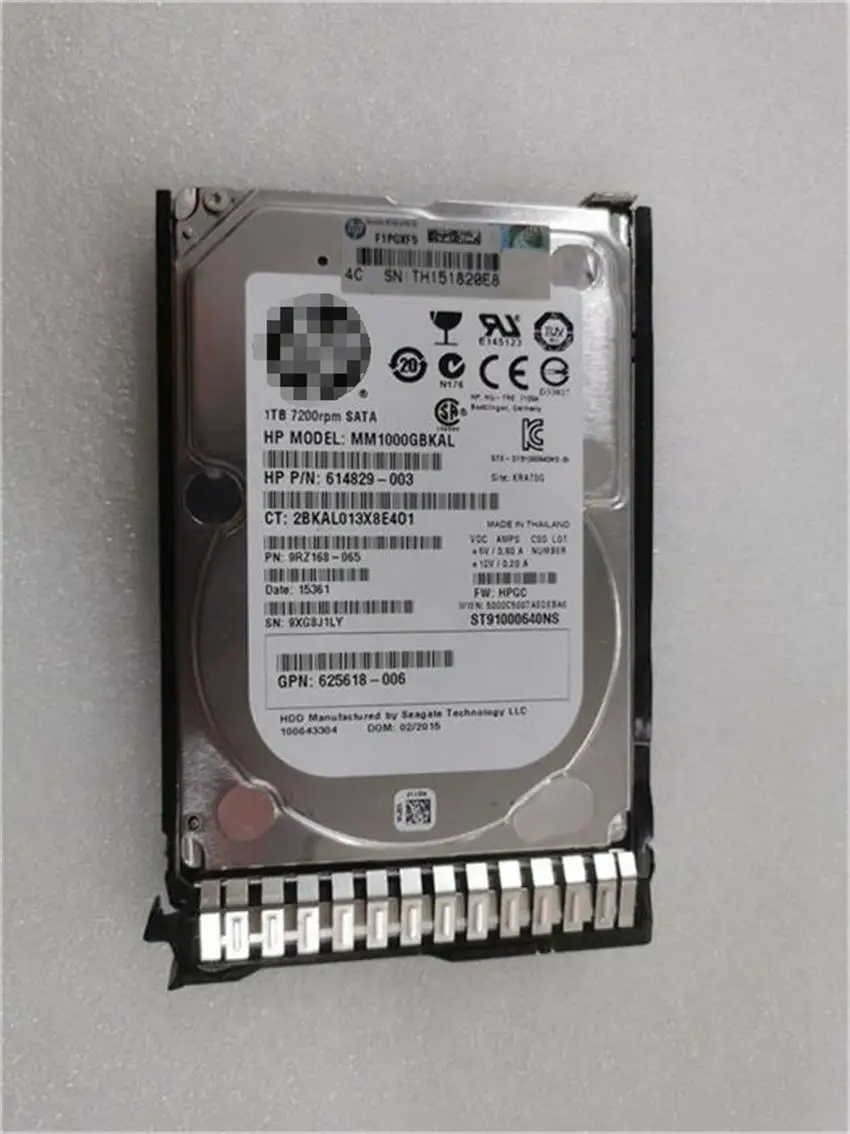 

FOR HP 655710-B21 656108-001 1TB 6G SATA 7.2K 2.5" SC MDL HARD DRIVE