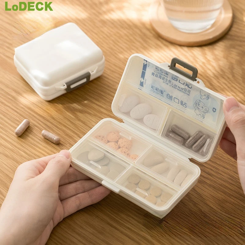 

Home Appliance 7 grids organizer container for tablets travel pill box with Seal ring Small box for tablets for medicines