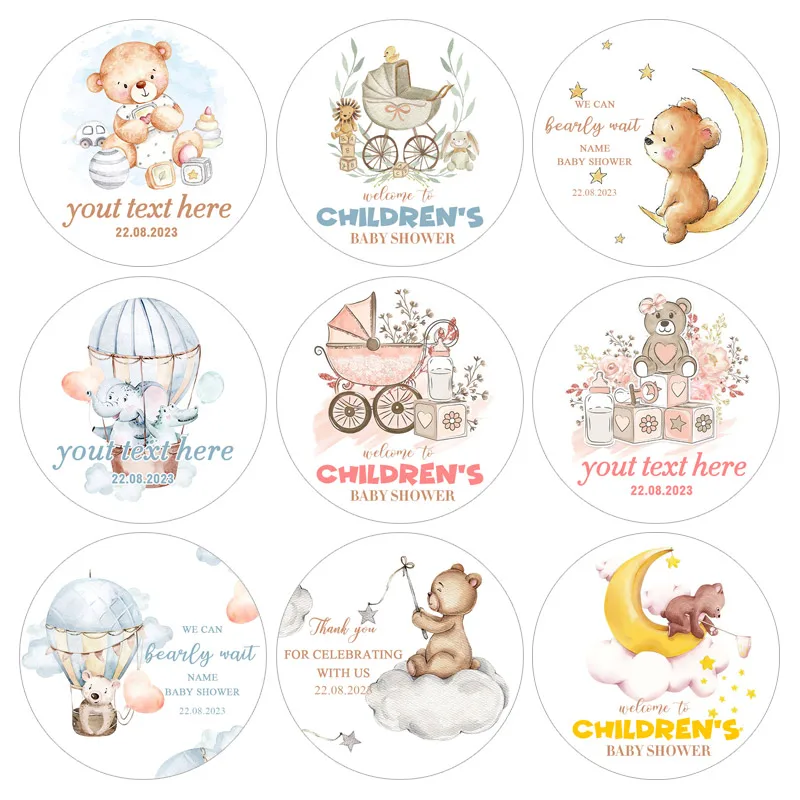 

Наклейка «медведь, Луна, облака», звезды