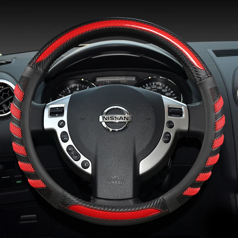 

Чехол рулевого колеса автомобиля для Nissan Teana Qashqai Juke первоклассная версия Almera Terrano Kicks March Murano 350z Terrano NV200