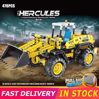 479pcs city engineering vehicles wheel loader truck excavator assembly model building blocks pull back vehicles moc bricks toys