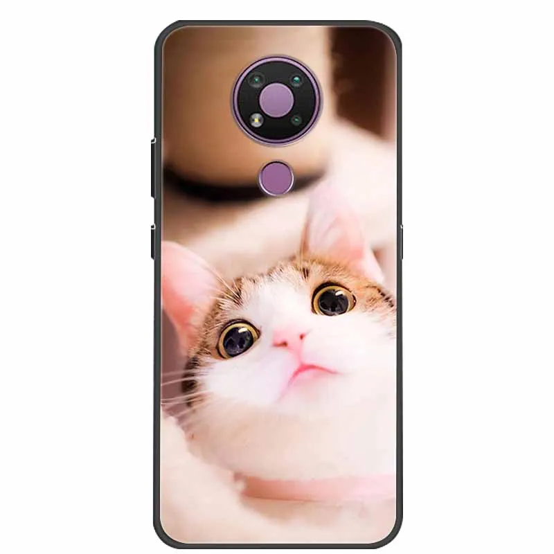 Чехол для Nokia 3 4 5 милый мягкий силиконовый защитный бампер из ТПУ задние Чехлы