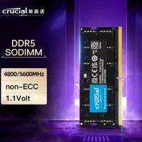 Озу Crucial DDR5 SODIMM 4800/5600 MHz 16 ГБ от 3810 руб