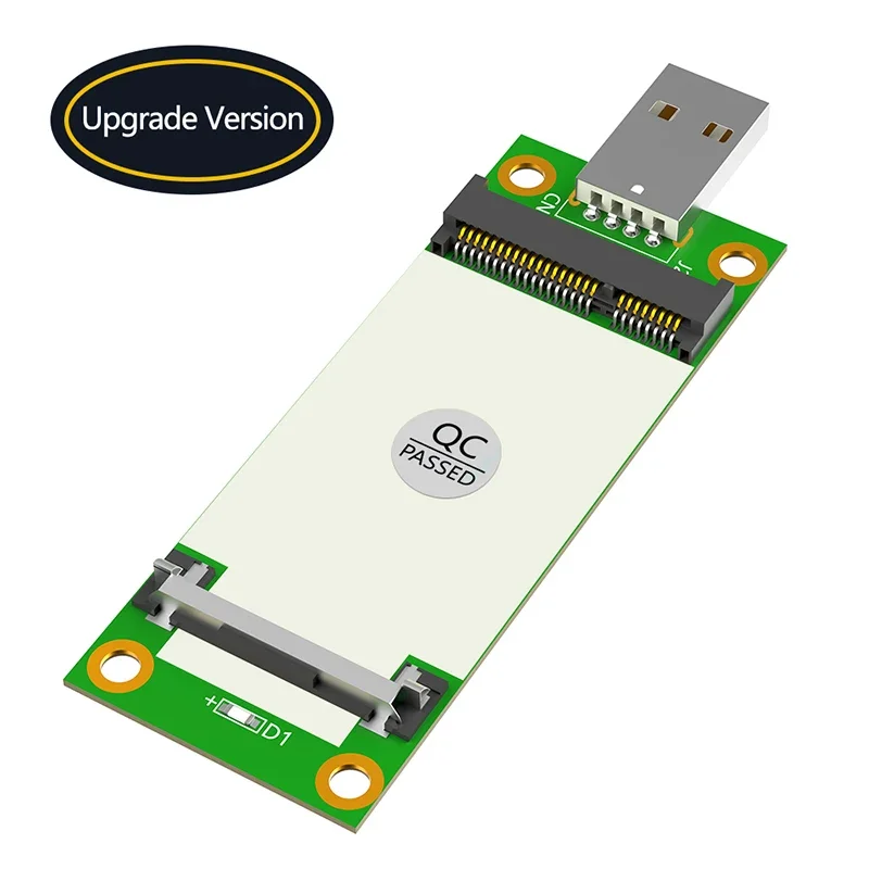 Фото Сетевой адаптер Mini PCIE на USB 2.0, преобразователь, переходная карта с SIM-слотом, поддержка модуля Mini PCI Express 3G/4G для настольного ноутбука №1