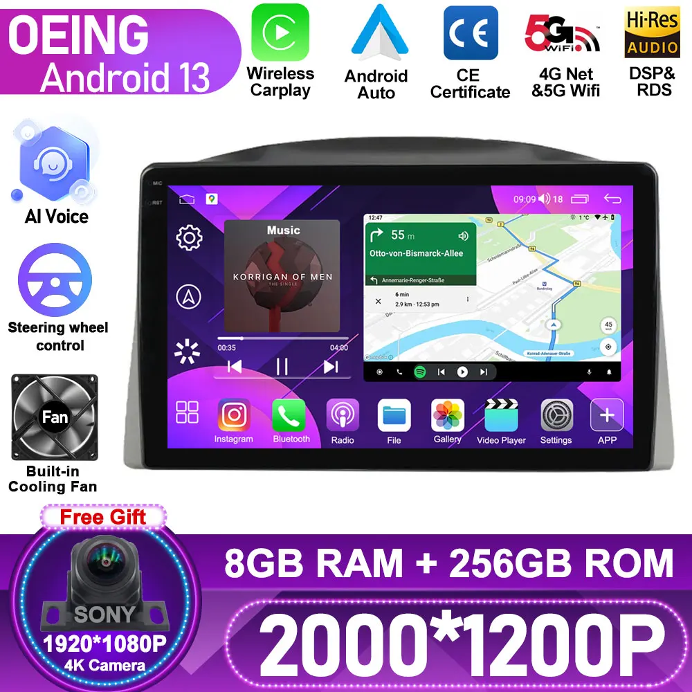 

2K Android For JEEP Grand Cherokee 2004 - 2007 Car Radio Multimedia Video Player Carplay Auto GPS Navigation 4G WIFI No DVD