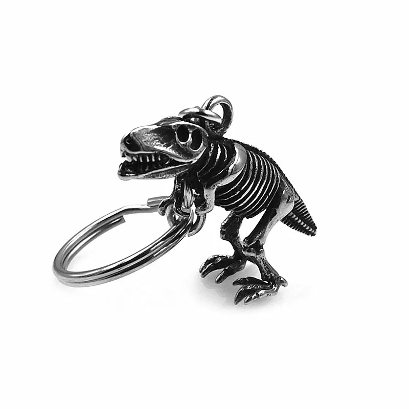 

Stainless Steel Key Ring 3D Animal Dinosaur Shape Pendant Charm Keychain For DIY Car/Bag Pendant Belt Small Jewelry Accessories