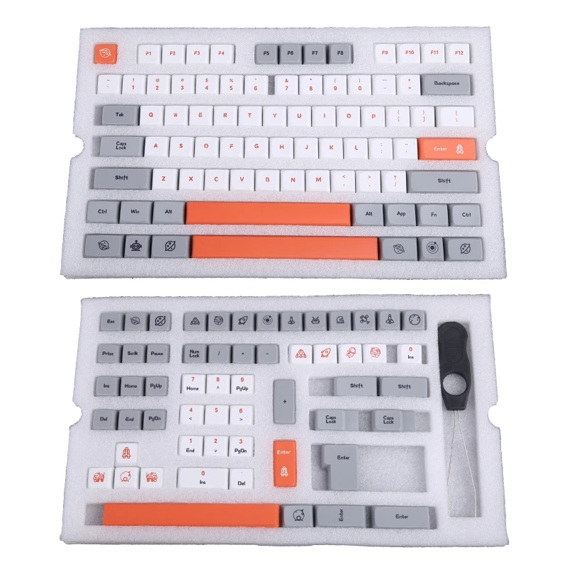 

Mechanical Keyboard Keycaps Custom XDA Profile 125Keys Dye Sub KeyCaps Compatible Cherry MX GK61 64 68 96 126 ISO Key