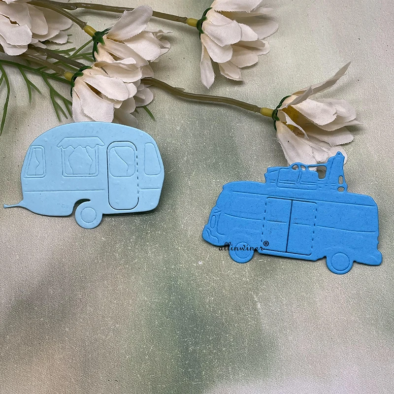 

New Camping transport car Metal Cutting Dies for DIY Scrapbooking Album Paper Cards Decorative Crafts Embossing Die Cuts