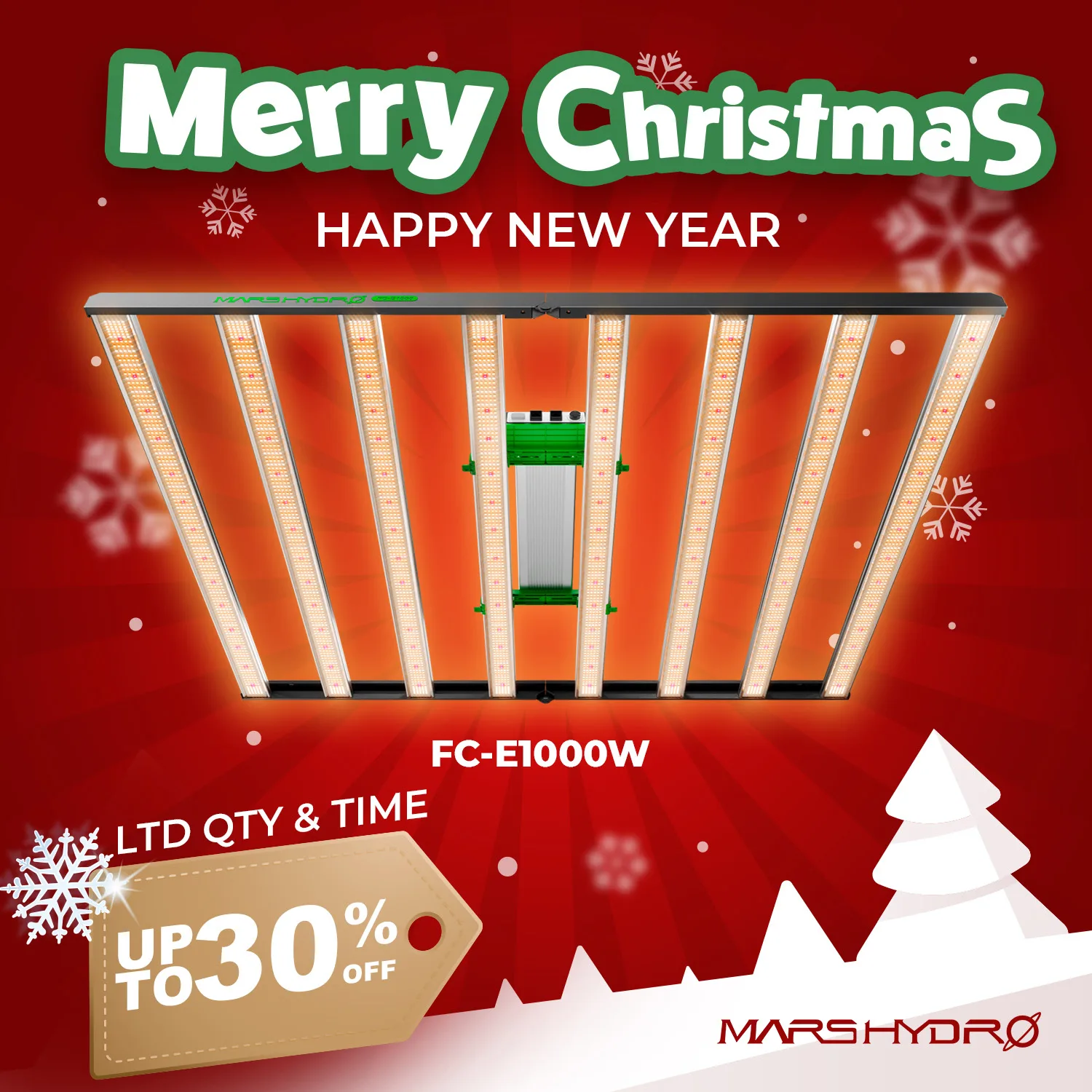 Mars Hydro FC-E1000W светодиодная фитолампа | AliExpress