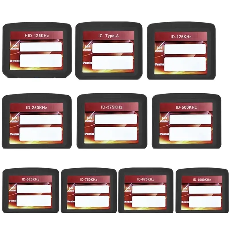 Фото ABZZ-10 Частотный RFID-считыватель/записыватель смарт-карт +5X CUID/UID брелоков 125K 13.56МГц, копировщик RFID-ключей, репликатор ключей №4