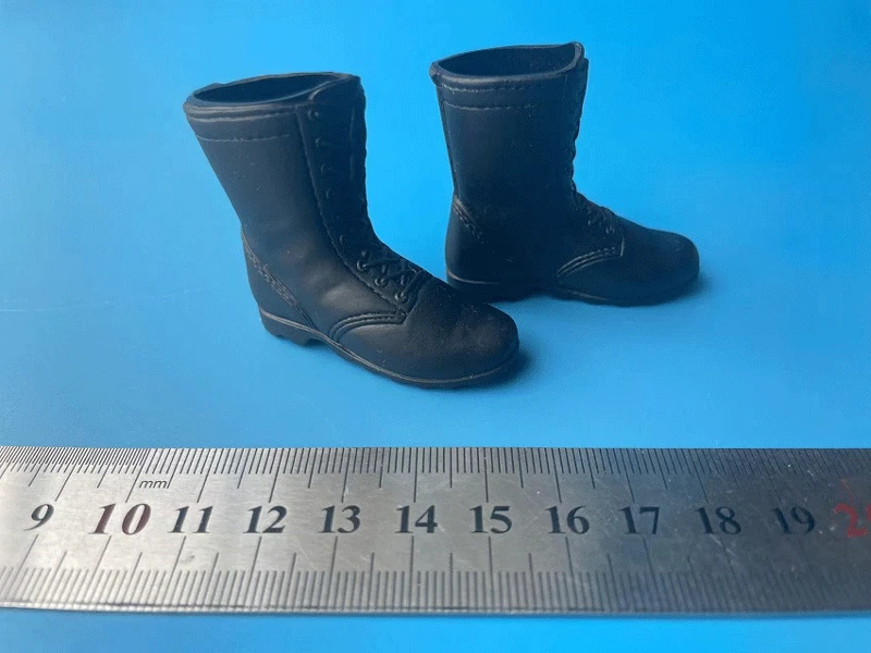 

zqn 1/6th Shoes Soft Rubber Hollow Combats Boots Model for 12'' Figure