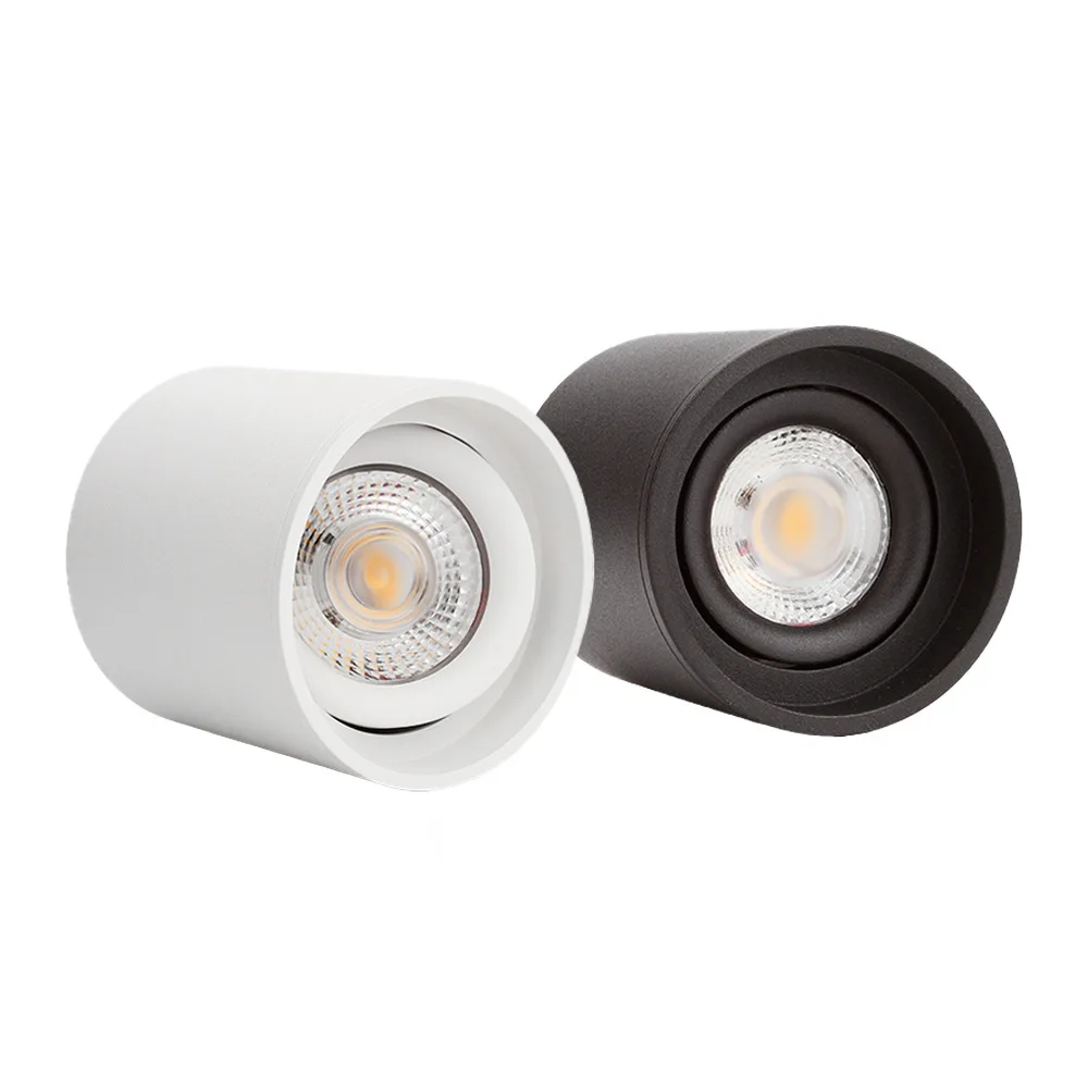 

Dimmable Cylinder LED Downlights 5W7W10W15W18W20W CREE COB Chip Ceiling Spot Lights AC85~265V Backg Round Lamps Lndoor Lighting