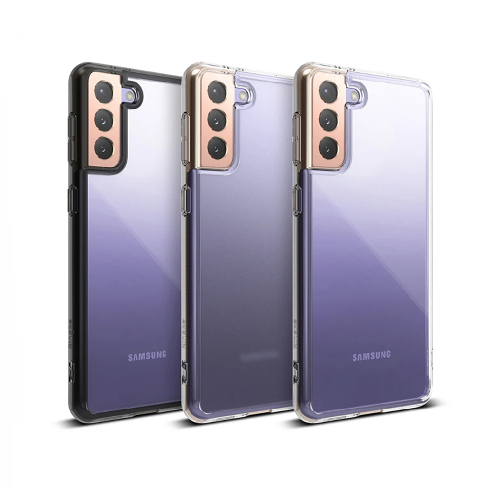 

Чехол Fusion для Galaxy S21 гибкий ТПУ Рамка Прозрачный жесткий пластиковый задний гибридный Чехол