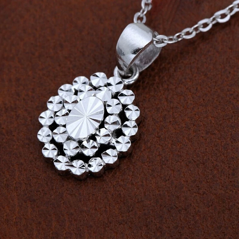 

PT950 Real Pure Platinum 950 Pendant Men Women Lucky Gift Shiny Carved Star Oval Pendant 2-2.3g